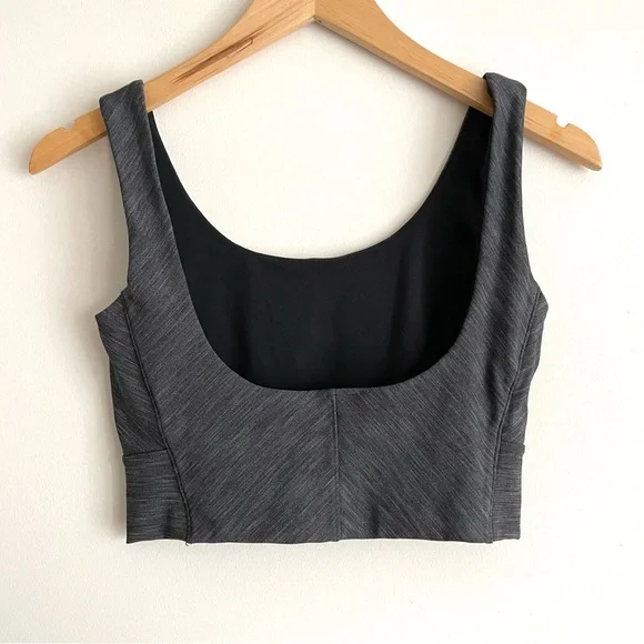lululemon Lab Melange Scoopt Bra in Heather Black - Picture 2 of 6